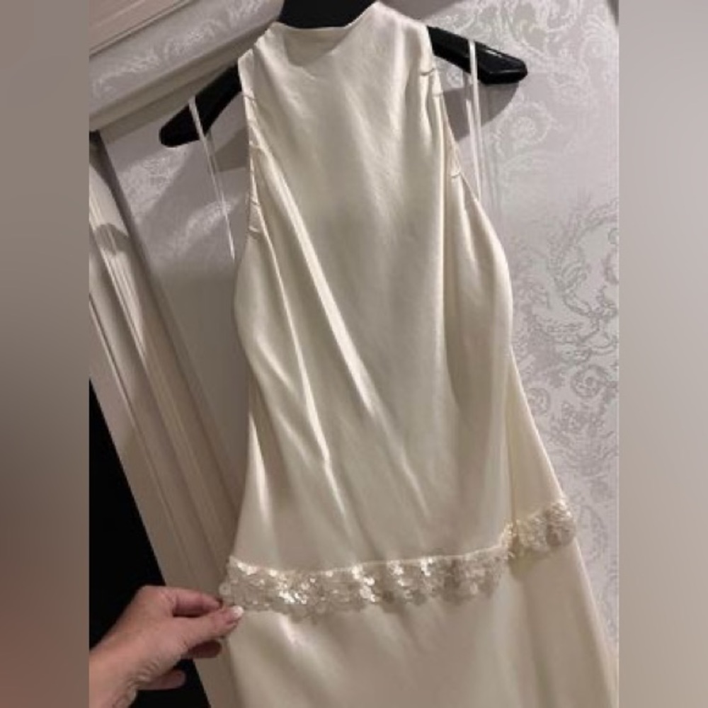 Vera Wang Silk backless dress